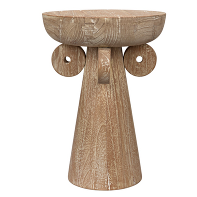 MABEL SIDE TABLE, DISTRESSED MINDI