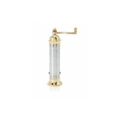 Brass & Chrome Pepper Mill 7"