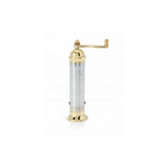 Brass & Chrome Pepper Mill 7"