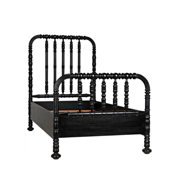 LACEY BACHELOR BED EXTRA LARGE TWIN, H. BLACK