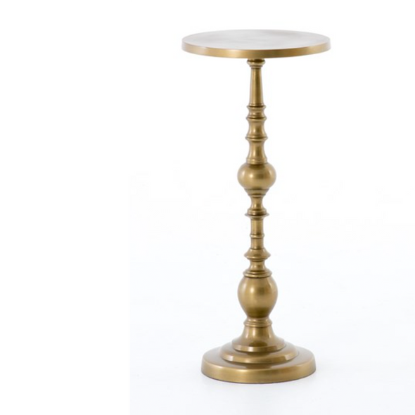 ANTIQUE BRASS END TABLE
