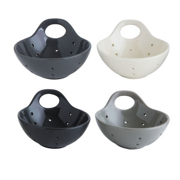 Stoneware Berry Bowl, 4 Colors