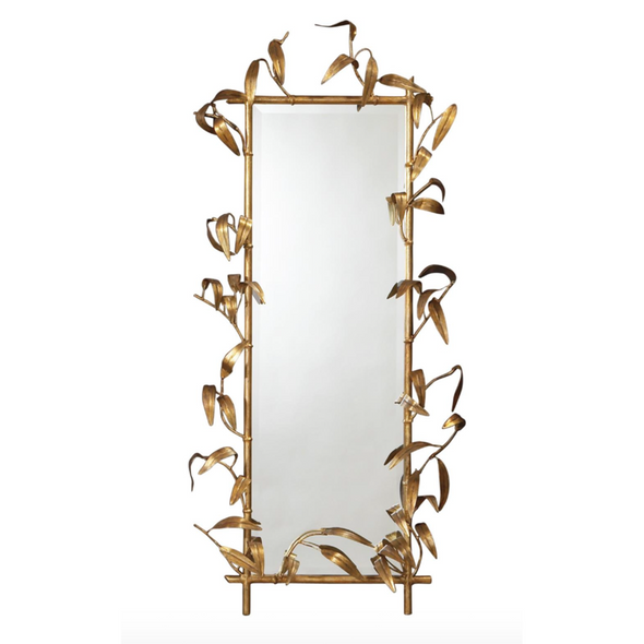 WILLOW MIRROR W/GOLD FINISH